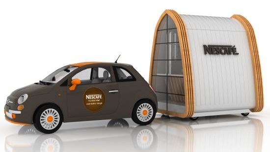 Przyczepa samochodowa specjalnie na kawę 1