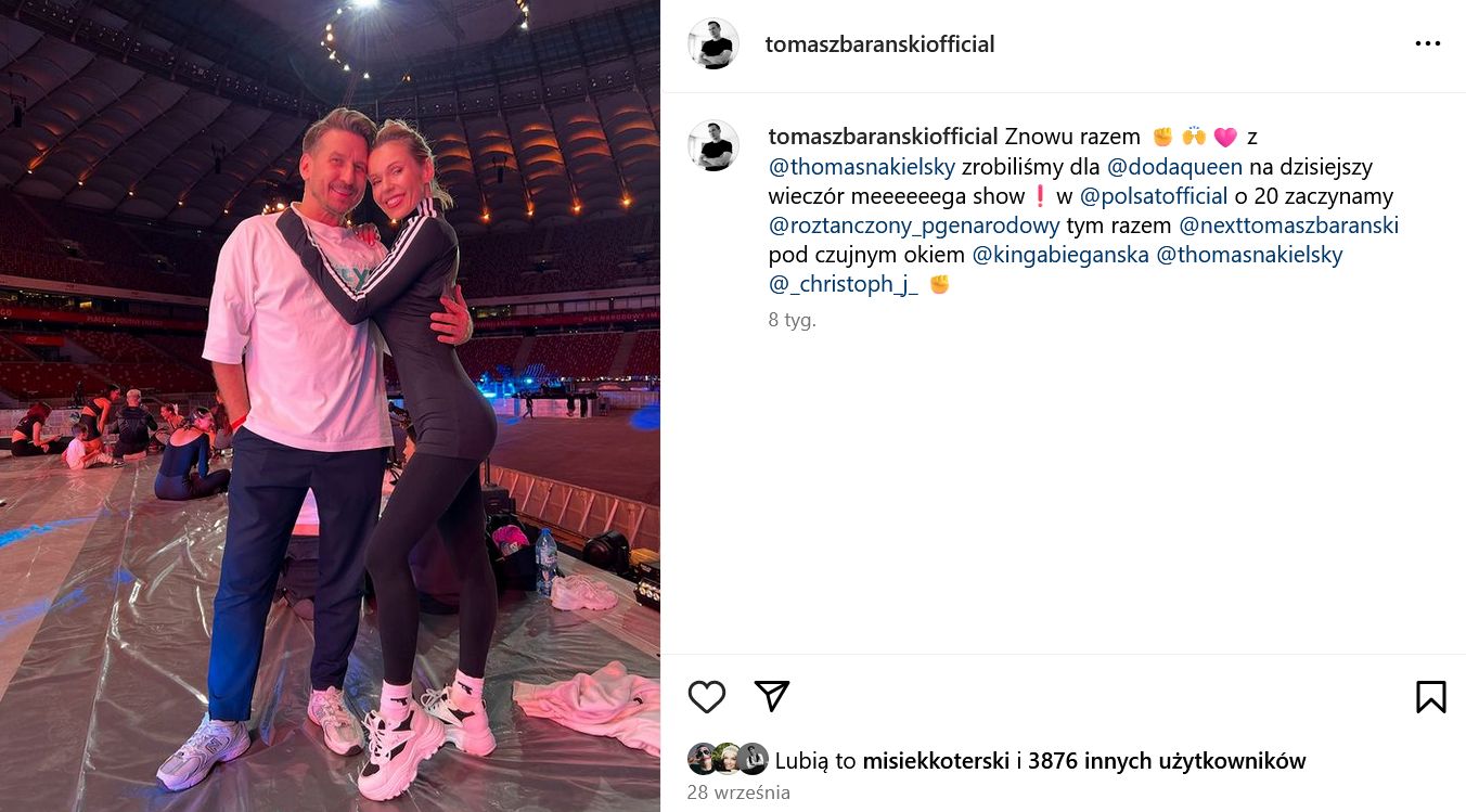 Tomasz Barański wyłączył możliwość komentowania postów na Insta