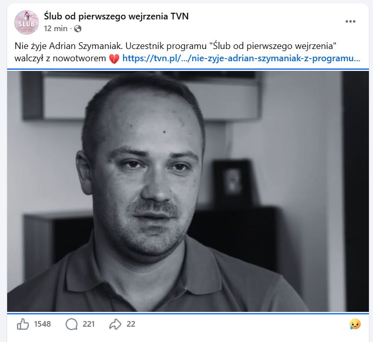 Ekipa "ŚOPW" pożegnała Adriana
