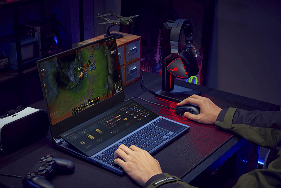 ASUS ROG Zephyrus Duo – laptop gamingowy z dwoma ekranami. Na pokładzie ma RTX 2080 Super