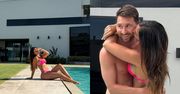 Żona Leo Messiego pręży się w bikini nad basenem. Nie zabrakło czułości z mężem. Uroczo? (FOTO)