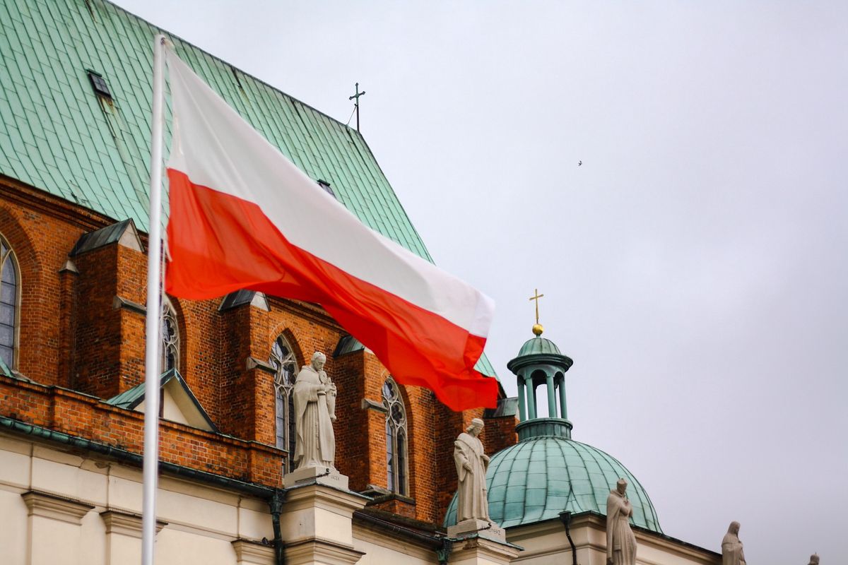 Flaga Polski. Święto Niepodległości