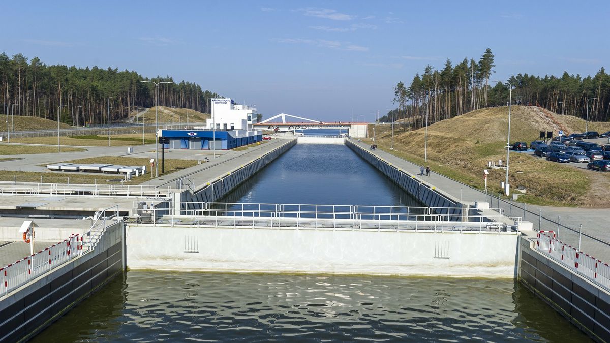 Śluza Nowy Świat, część przekopu Mierzei Wiślanej 