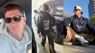 Robert Lewandowski i jego "zwyczajne życie" w Chicago: sesja na murku, selfie w aucie i drepcząca Ania (FOTO)