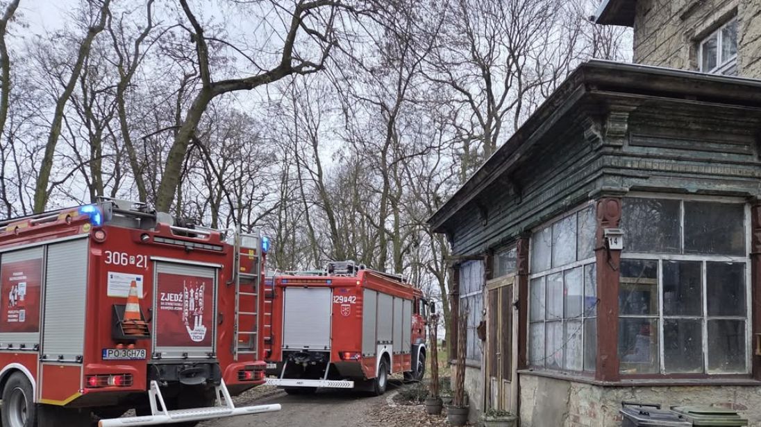 W pożarze w Komornikach zginęła kobieta i mężczyzna