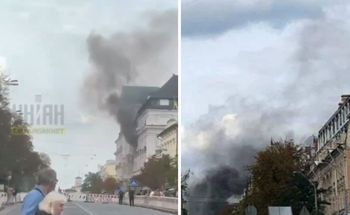 Rosyjski atak w centrum Kijowa. Uderzyli w gabinet szefa SBU