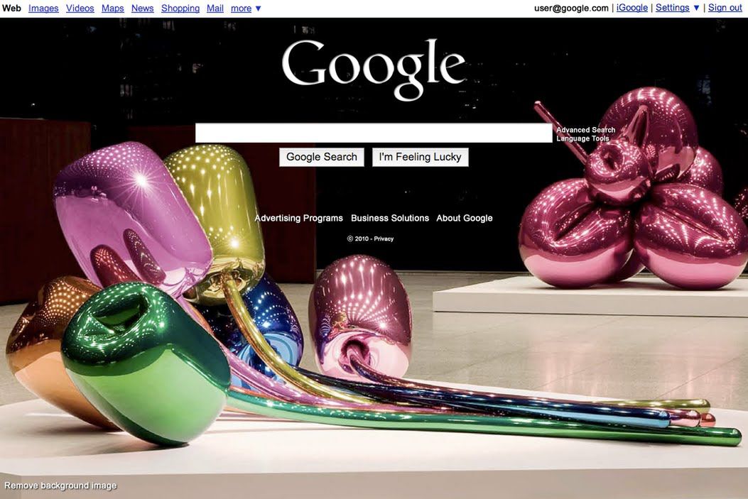 Google upodabnia się do Bing, dodaje zdjęcia w tle 2