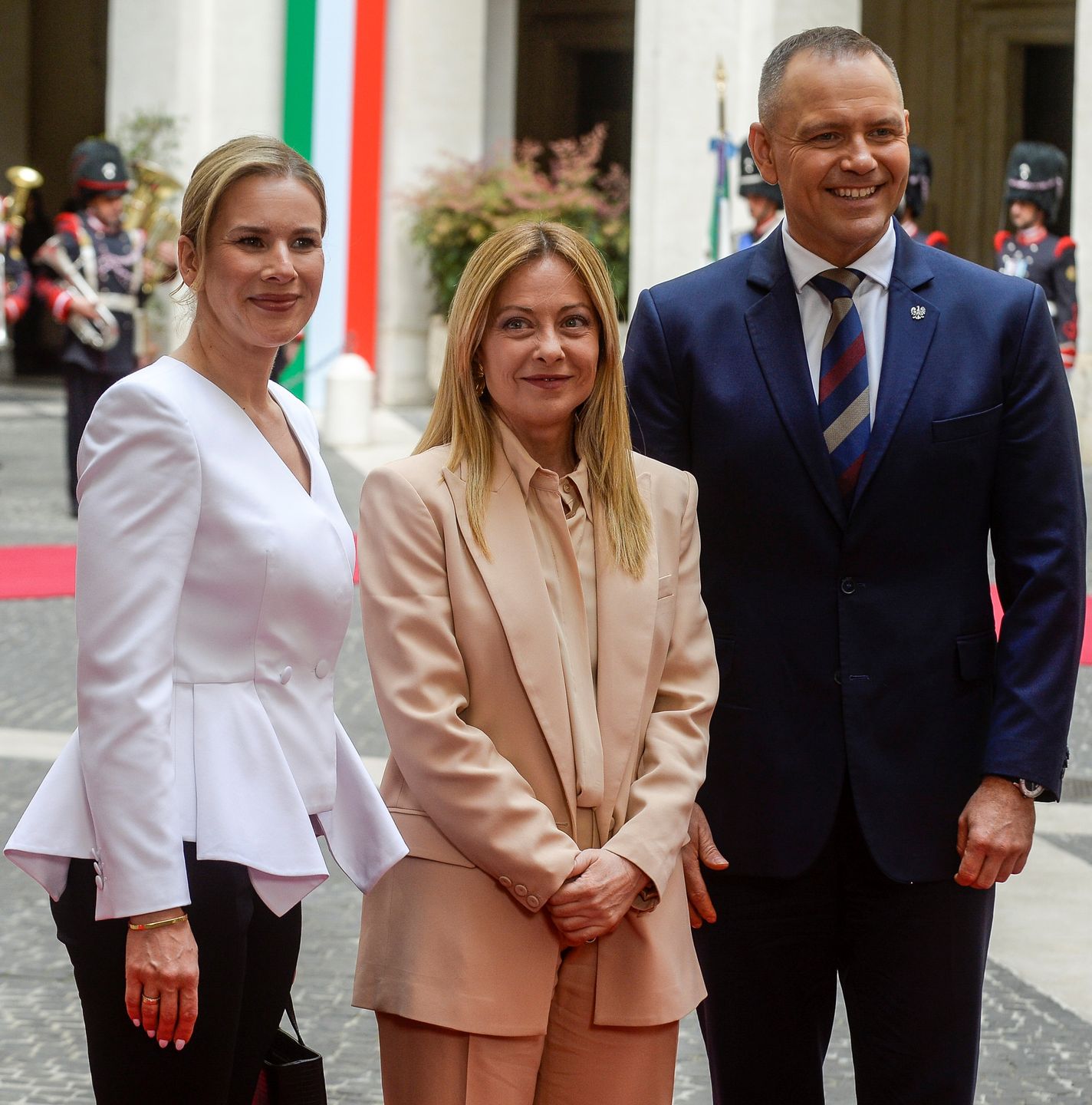 Marta i Karol Nawroccy we Włoszech