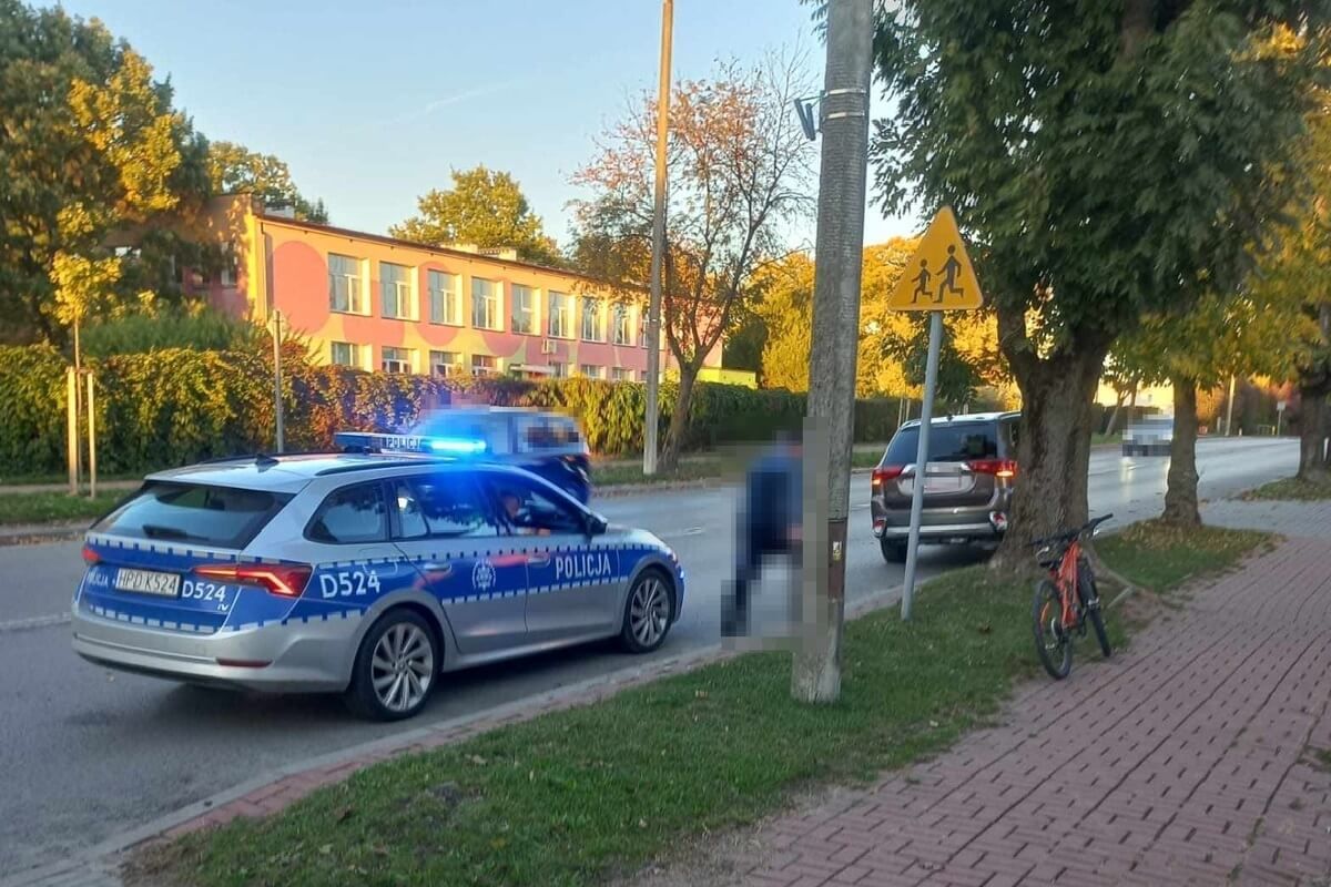 Potrącenie rowerzysty w Kraśniku