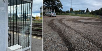 Wandalizm w regionie. Zniszczone wiaty w Gostyninie i parking przy przedszkolu w Podlasiu