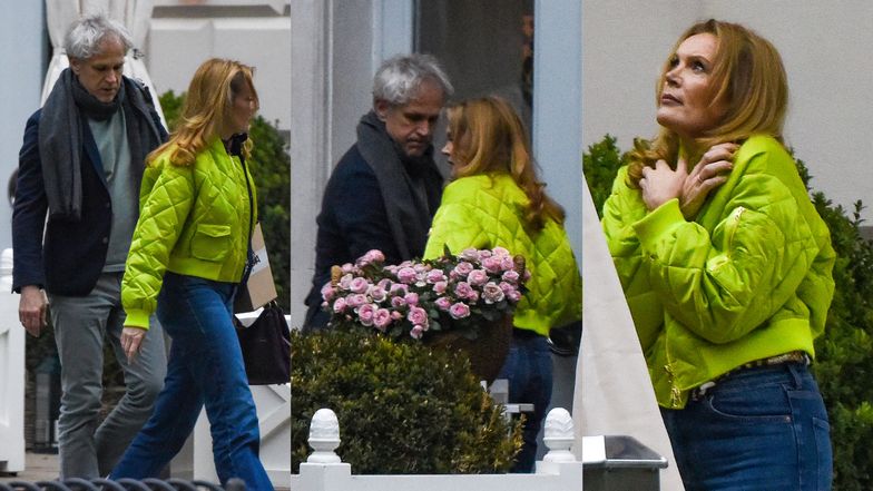 Dorota Chotecka urządza ekscentryczną sesję zdjęciową pod restauracją. Była na randce z Radosławem Pazurą (ZDJĘCIA) 