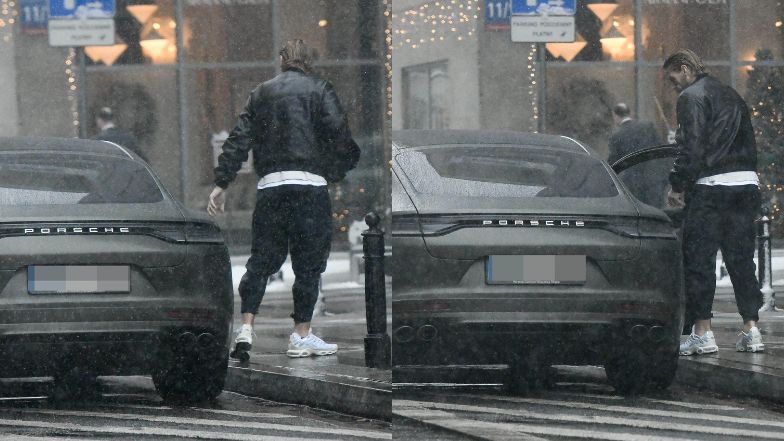 Sebastian Fabijański zaparkował na zakazie