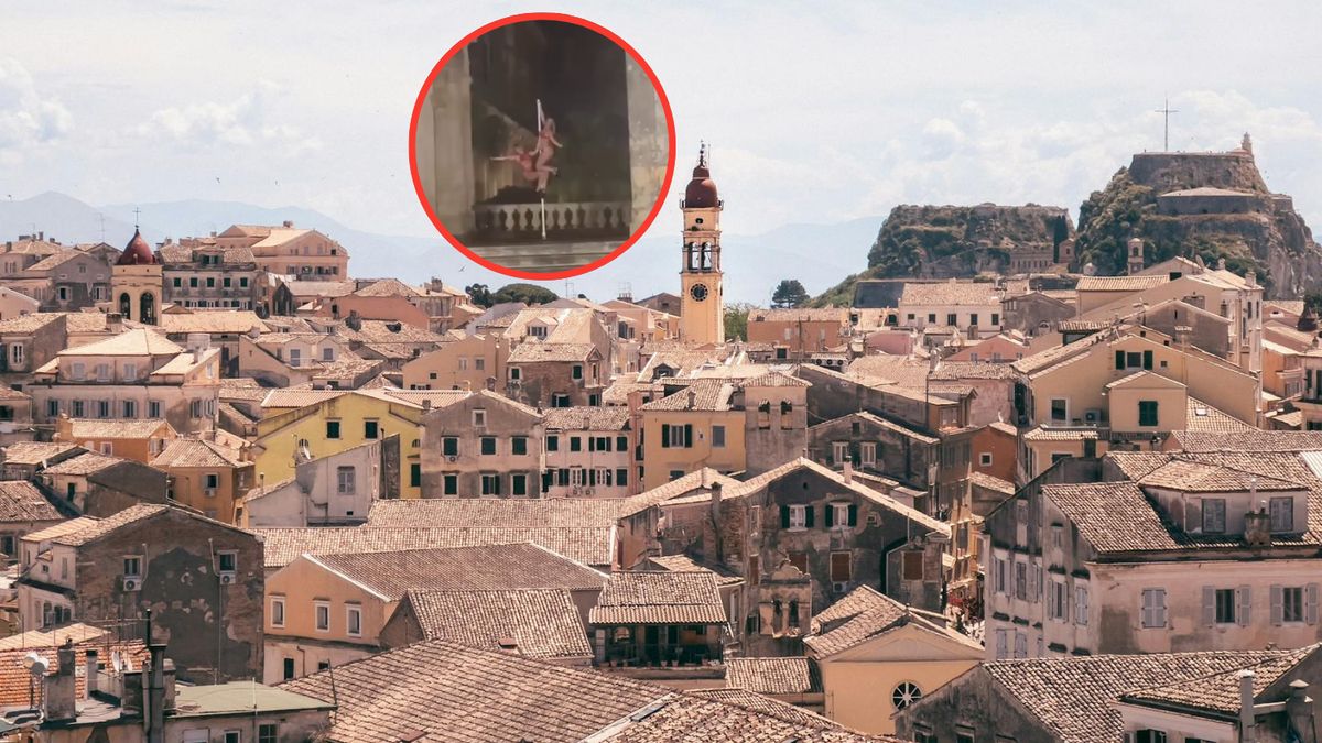 Pałac królewski został wykorzystany do sesji tancerek na rurze