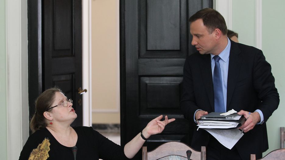 Krystyna Pawłowicz i Andrzej Duda, 2013 rok.