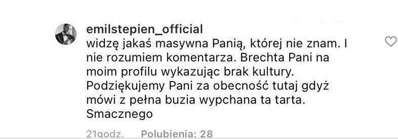Emil Stępień atakuje fankę Dody
