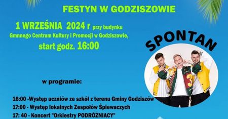 Zakończenie Lata w Godziszowie 2024. Koncert zespołu Spontan. Zobacz godzinowy program