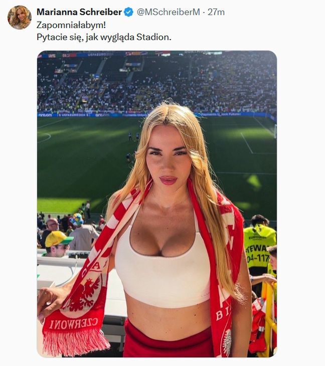 Marianna Schreiber kibicuje Polakom na Euro 2024