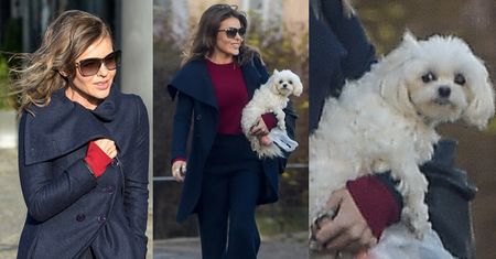 Edyta Herbuś wychodzi z psem z "Dzień Dobry TVN" (ZDJĘCIA)