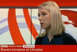 Dziennikarka na wizji zobaczyła swój zbombardowany blok. "Nie mogę uwierzyć"