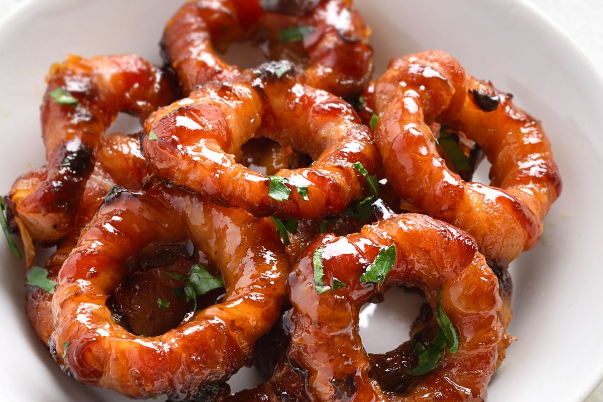 Krążki cukiniowe podaj z sosem bbq