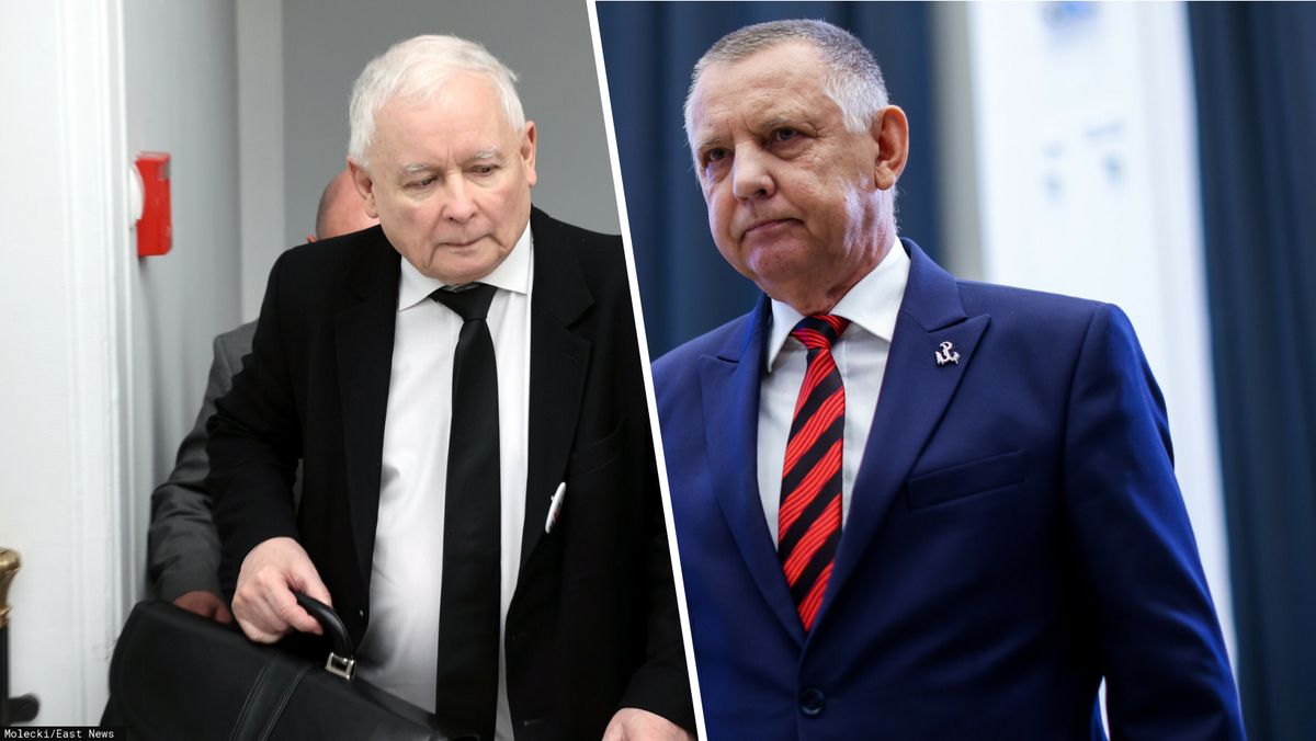 Po lewej: Jarosław Kaczyński, prezes PiS / Po prawej: Marian Banaś, prezes Najwyższej Izby Kontroli 