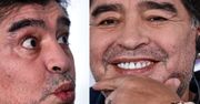 Diego Maradona i jego DZIWNE MINY na konferencji w Białorusi (FOTO)