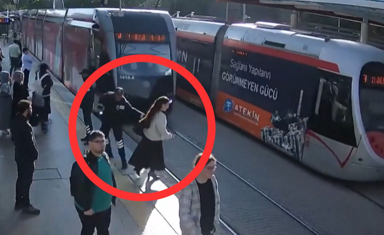 Weszła wprost pod tramwaj. Cudem nie doszło do tragedii