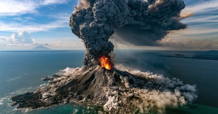 Anak Krakatau znów wybucha! Gigantyczna chmura popiołu sparaliżowała lotniska. Tysiące pasażerów utknęły