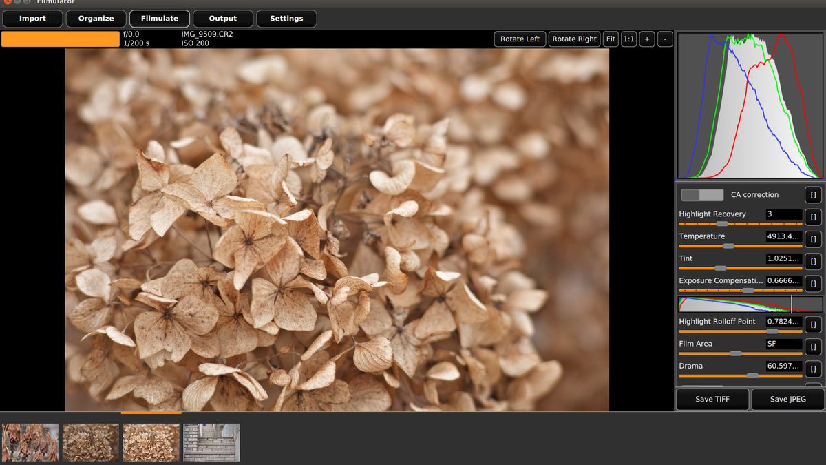 Filmulator – open-source'owy edytor RAW opartym na wywoływaniu odbitek 1