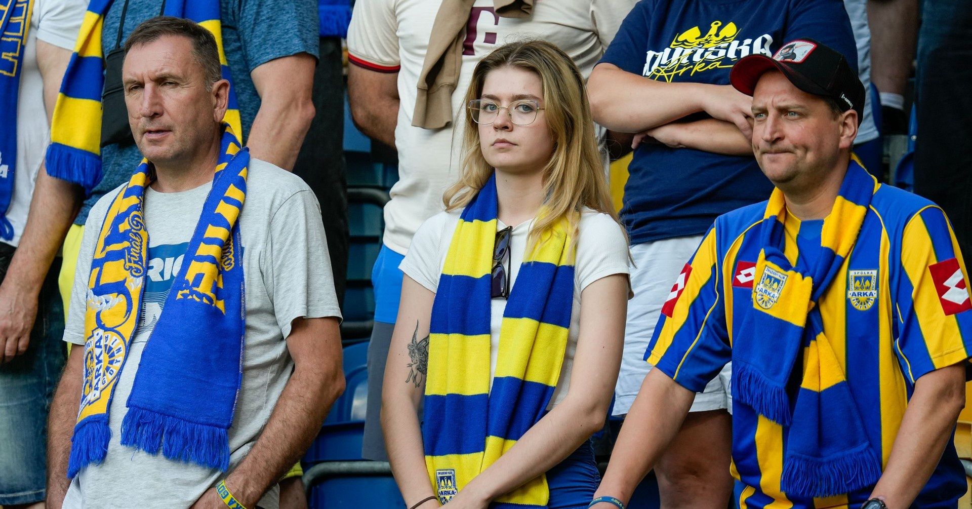 Kibice na meczu Arka Gdynia - Pogoń Szczecin