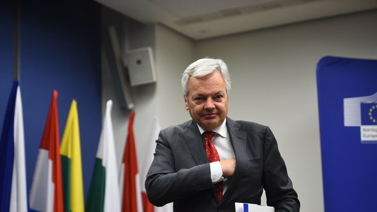 Komisarz UE ds. Sprawiedliwo?ci w Warszawie
19.11.2021 Warszawa Konferencja komisarza UE ds sprawiedliwosci Didiera Reyndersa n/z Didier Reynders  fot. Zbyszek Kaczmarek/REPORTER
Zbyszek Kaczmarek/REPORTER