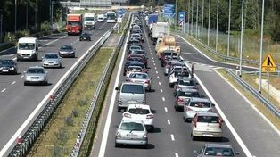 Powroty znad morza. Bardzo duże natężenie ruchu na A6/S3