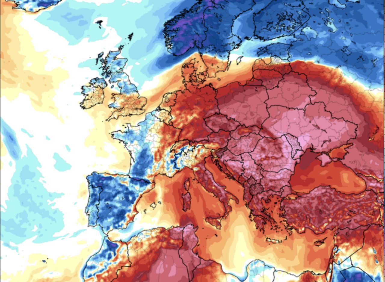 Anomalia pogodowa nad Europą