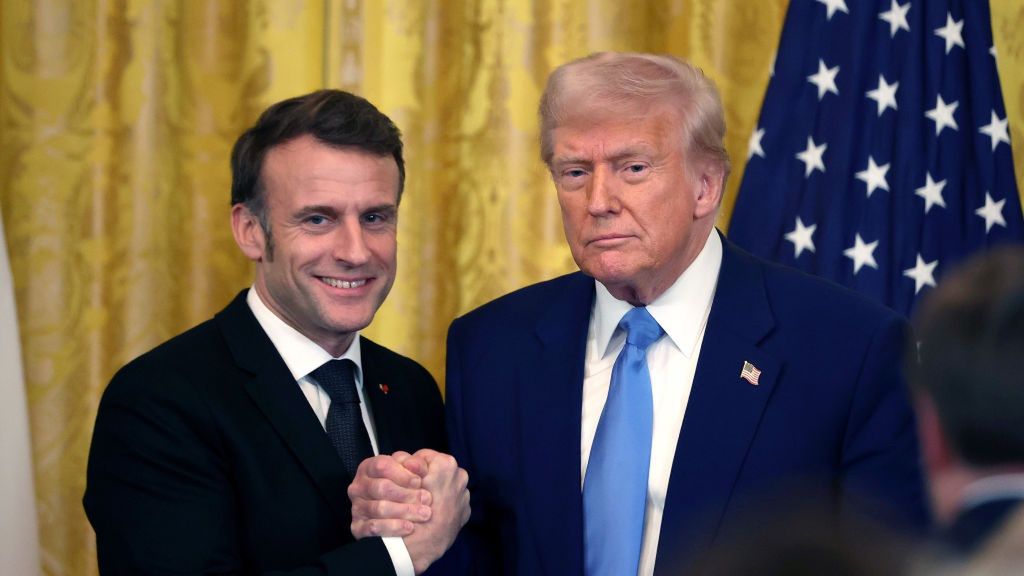 French President Emmanuel Macron Visits The White House
WASHINGTON, DC - FEBRUARY 24: U.S. President Donald Trump and French President Emmanuel Macron shakes hands during a joint press conference in the East Room at the White House on February 24, 2025 in Washington, DC. Macron is meeting with Trump in Washington on the third anniversary of Russia's full-scale military invasion of Ukraine. (Photo by Tasos Katopodis/Getty Images)
Tasos Katopodis
bestof, topix