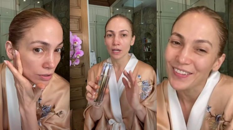 Jennifer Lopez prezentuje twarz bez makijażu
