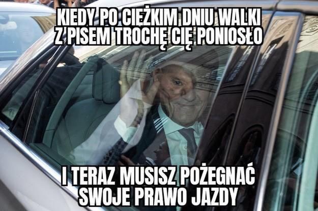 Mem o Donaldzie Tusku