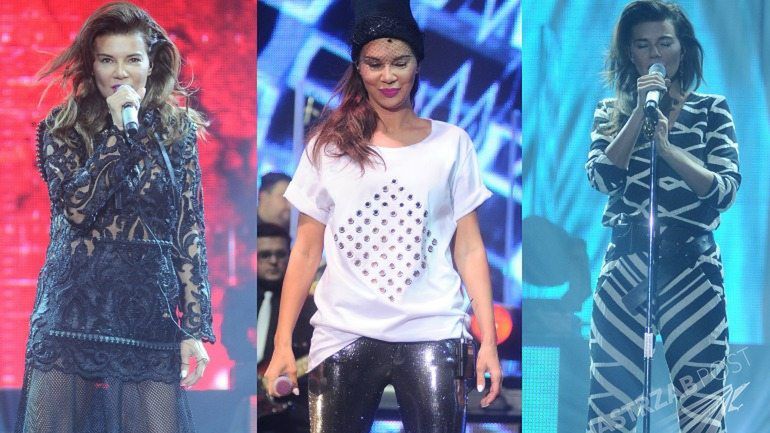 Stylizacje Edyty Górniak na koncercie we Wrocławiu