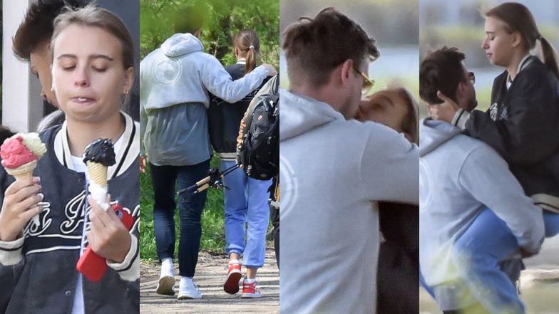 Oliwia Bieniuk całuje się z "przyjacielem"