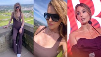 Agnieszka Kotońska pręży podrasowane kształty na wycieczce do UK. "Nie chcę nic mówić, ale wyglądasz LEPIEJ NIŻ PANI R." (ZDJĘCIA)