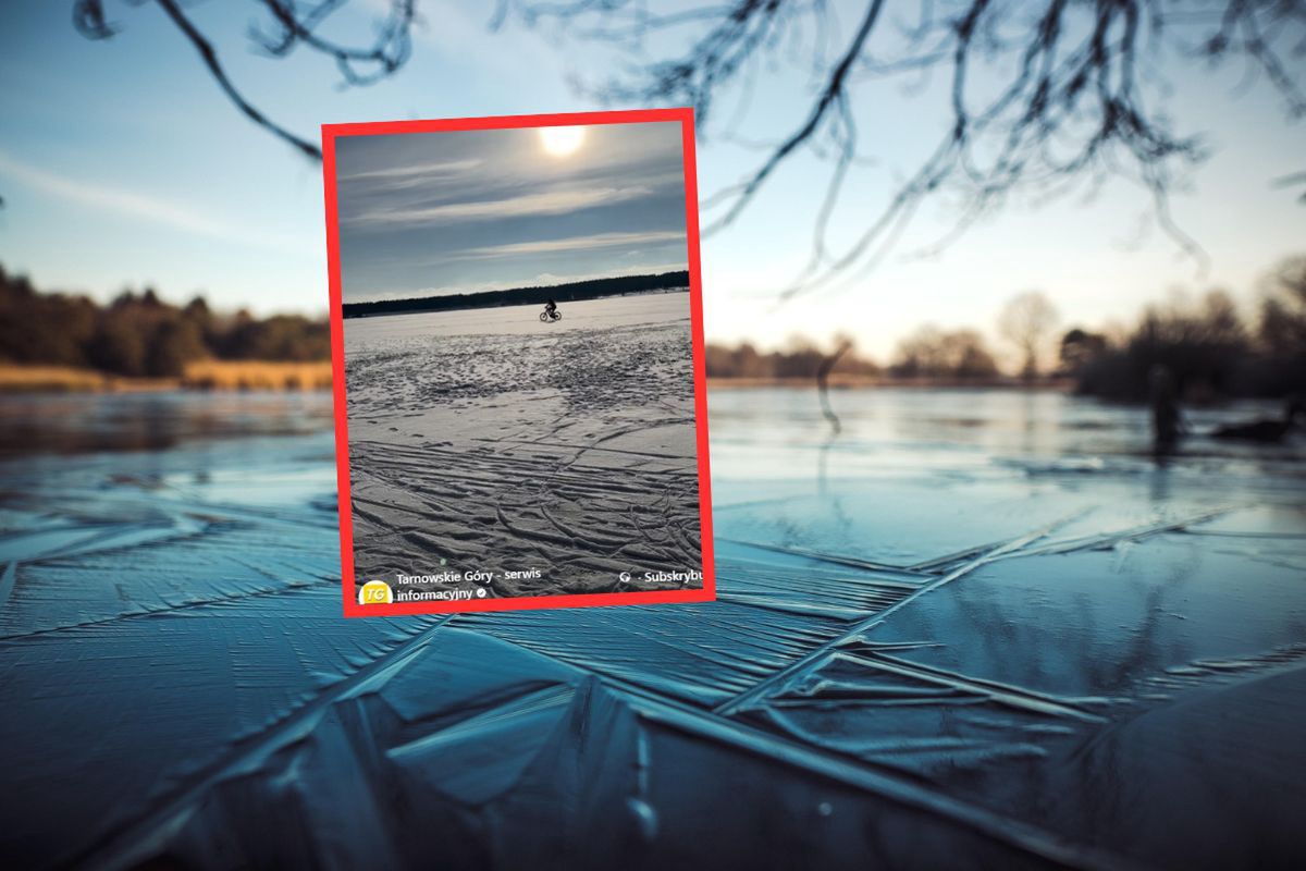 Naprawdę tam wjechał. Aż mrozi krew w żyłach. Od razu zaczęli nagrywać