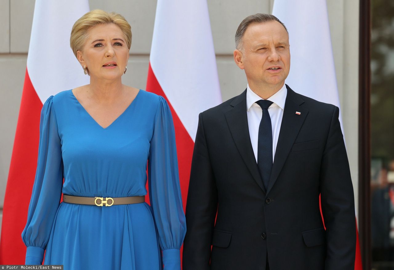 Prezydent Andrzej Duda i pierwsza dama Agata Kornhauser-Duda