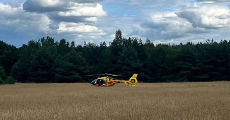 Helikopter LPR-u wylądował na polu rolnika. Ostre słowa: "To jest chore"