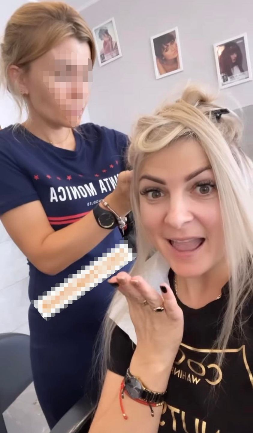 Magdalena Narożna robi sobie doczepy
