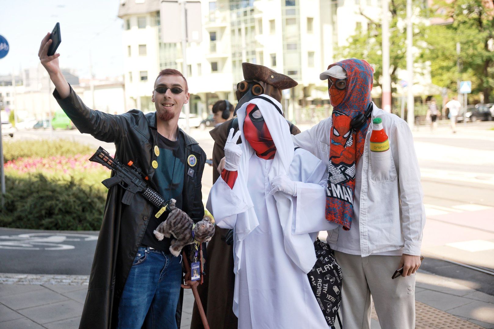 Cosplayerzy na ulicach Poznania