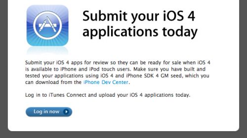 Apple przyjmuje zgłoszenia aplikacji pod iOS4 1
