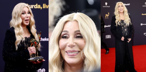 79-letnia Cher prezentuje naciągnięte lico, pozując na gali w koronkowym gorsecie (ZDJĘCIA)