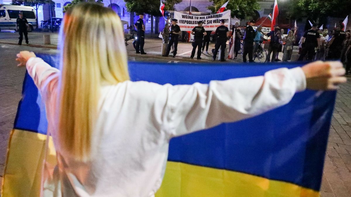 Świętują Dzień Niepodległości Ukrainy w Polsce