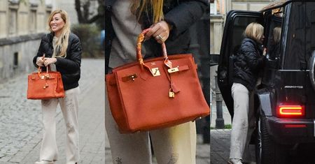 Wycieczka Sylwii Peretti do Warszawy: wysiada z mercedesa za ponad 600 tysięcy i śmiga z torebką za 77 tysięcy (ZDJĘCIA)