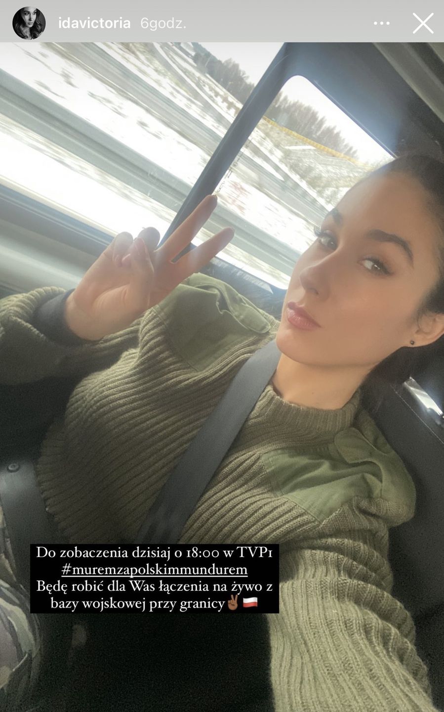 Reporterka Ida Nowakowska wraz z synem melduje się na granicy z Białorusią