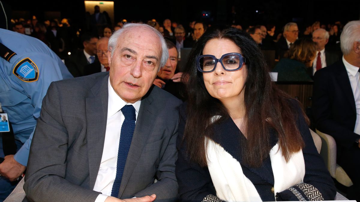 Francoise Bettencourt Meyers (z prawej) z mężem w 2018 r.